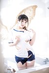 [COSPLAY] 奇行家狗崽 棕桠阿狗崽 浴场的体操服