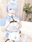 [COSPLAY] 日奈娇 蕾姆蓝色护士