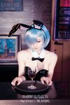 [COSPLAY] 白莉爱吃巧克力 - 蕾姆兔女郎