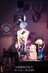 [COSPLAY] 白莉爱吃巧克力 - 蕾姆兔女郎