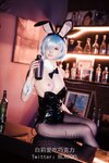 [COSPLAY] 白莉爱吃巧克力 - 蕾姆兔女郎