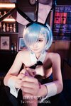 [COSPLAY] 白莉爱吃巧克力 - 蕾姆兔女郎
