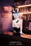 [COSPLAY] 白莉爱吃巧克力 - 蕾姆兔女郎