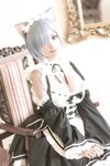 [COSPLAY] 蠢沫沫 猫耳雷姆 [33P]