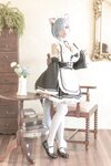 [COSPLAY] 蠢沫沫 猫耳雷姆 [33P]