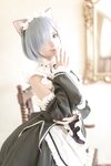 [COSPLAY] 蠢沫沫 猫耳雷姆 [33P]