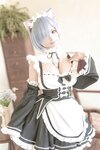 [COSPLAY] 蠢沫沫 猫耳雷姆 [33P]