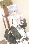 [COSPLAY] 蠢沫沫 猫耳雷姆 [33P]