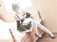 [COSPLAY] 蠢沫沫 猫耳雷姆 [33P]