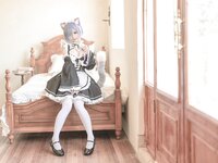 [COSPLAY] 蠢沫沫 猫耳雷姆 [33P]