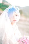 [COSPLAY] 橙喵 NO.002 蕾姆 比基尼花嫁