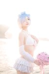 [COSPLAY] 橙喵 NO.002 蕾姆 比基尼花嫁