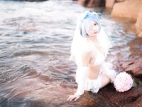 [COSPLAY] 橙喵 NO.002 蕾姆 比基尼花嫁