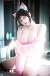[BLUECAKE] Bambi (밤비) – Naughty Cats Pink & Mint RED