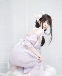 [COSPLAY] 白银 白丝兔耳女仆 [162P]