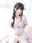 [COSPLAY] 白银 白丝兔耳女仆 [162P]