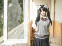 [COSPLAY] 樱井宁宁 - 废墟jk