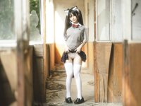 [COSPLAY] 樱井宁宁 - 废墟jk