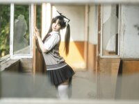 [COSPLAY] 樱井宁宁 - 废墟jk
