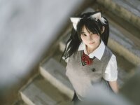 [COSPLAY] 樱井宁宁 - 废墟jk
