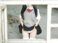 [COSPLAY] 樱井宁宁 - 废墟jk