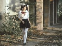 [COSPLAY] 樱井宁宁 - 废墟jk
