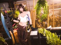 [COSPLAY] 阿包也是兔娘 - 06月舰长 明日方舟 森蚺 [33P-507MB]