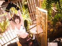 [COSPLAY] 阿包也是兔娘 - 06月舰长 明日方舟 森蚺 [33P-507MB]