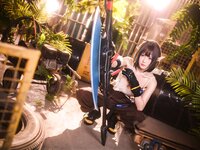 [COSPLAY] 阿包也是兔娘 - 06月舰长 明日方舟 森蚺 [33P-507MB]