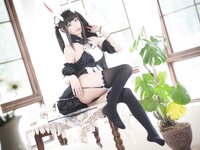 [COSPLAY] 阿包也是兔娘 - 01月舰长图包 能代女仆 [23P-402MB]