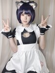 [COSPLAY] 钛合金TiTi - 女仆自拍