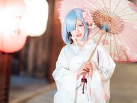 [COSPLAY] 晕崽-和服蕾姆 [46P,1V-872MB]