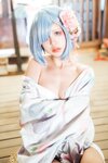 [COSPLAY] 晕崽-和服蕾姆 [46P,1V-872MB]