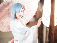 [COSPLAY] 晕崽-和服蕾姆 [46P,1V-872MB]