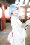 [COSPLAY] 晕崽-和服蕾姆 [46P,1V-872MB]