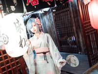 [COSPLAY] 晕崽-和服蕾姆 [46P,1V-872MB]