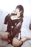 [COSPLAY] 阿半今天很开心 - 黑色吊带 [23P-220MB]