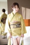 [Photobook] 百合川雅 魅惑的な肉感ボディをもつ和服美人