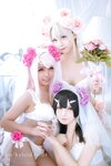 [Cosplay] Rinka Okita 沖田凜花 & Yakira 鈴鈴, Oni Hime 鬼姬 - Wedding Bikini ver. (Fate kaleid liner プリズマ☆イリヤ)