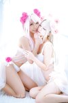 [Cosplay] Rinka Okita 沖田凜花 & Yakira 鈴鈴, Oni Hime 鬼姬 - Wedding Bikini ver. (Fate kaleid liner プリズマ☆イリヤ)