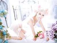 [Cosplay] Rinka Okita 沖田凜花 & Yakira 鈴鈴, Oni Hime 鬼姬 - Wedding Bikini ver. (Fate kaleid liner プリズマ☆イリヤ)