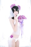 [Cosplay] Rinka Okita 沖田凜花 & Yakira 鈴鈴, Oni Hime 鬼姬 - Wedding Bikini ver. (Fate kaleid liner プリズマ☆イリヤ)