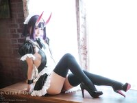 [Cosplay] Rinka Okita 沖田凜花 - Shuten Douji 酒呑童子 Maid ver. (Fate Grand Order)