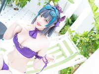 [Cosplay] Senya Miku 千夜未来 - Cheshire Swimsuit