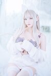 [Cosplay][Zettai Ryoiki] Kuro くろ - KEMOMIMI WHITE