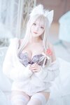 [Cosplay][Zettai Ryoiki] Kuro くろ - KEMOMIMI WHITE