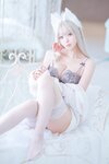 [Cosplay][Zettai Ryoiki] Kuro くろ - KEMOMIMI WHITE