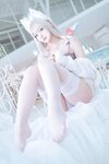 [Cosplay][Zettai Ryoiki] Kuro くろ - KEMOMIMI WHITE