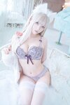 [Cosplay][Zettai Ryoiki] Kuro くろ - KEMOMIMI WHITE