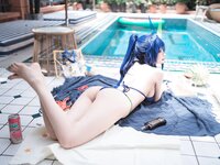 [Cosplay] Rioko 凉凉子 - Garden Swimsuit 花园 泳装